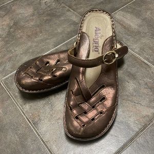 Alegria Leather Slip-ons